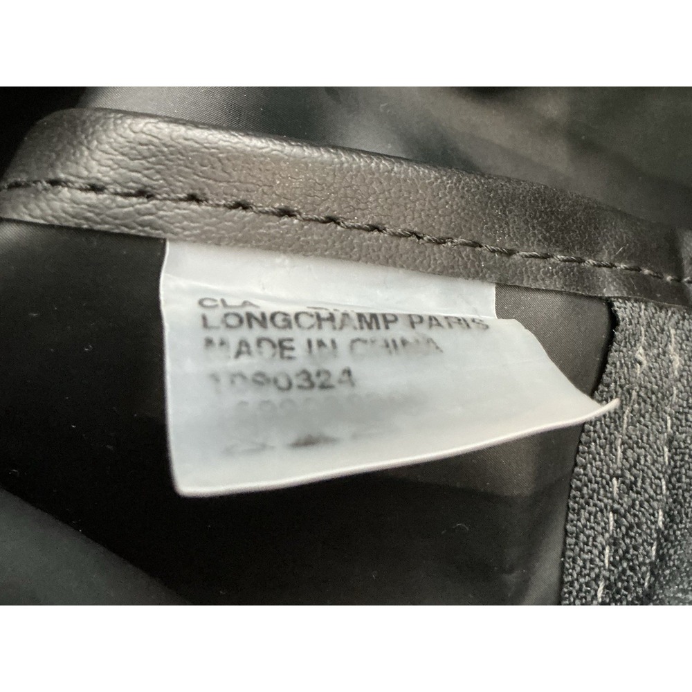 Longchamp Le Pliage Sac A Dos Vintage Y2K Nylon Leather Backpack Rare - Picture 8 of 8